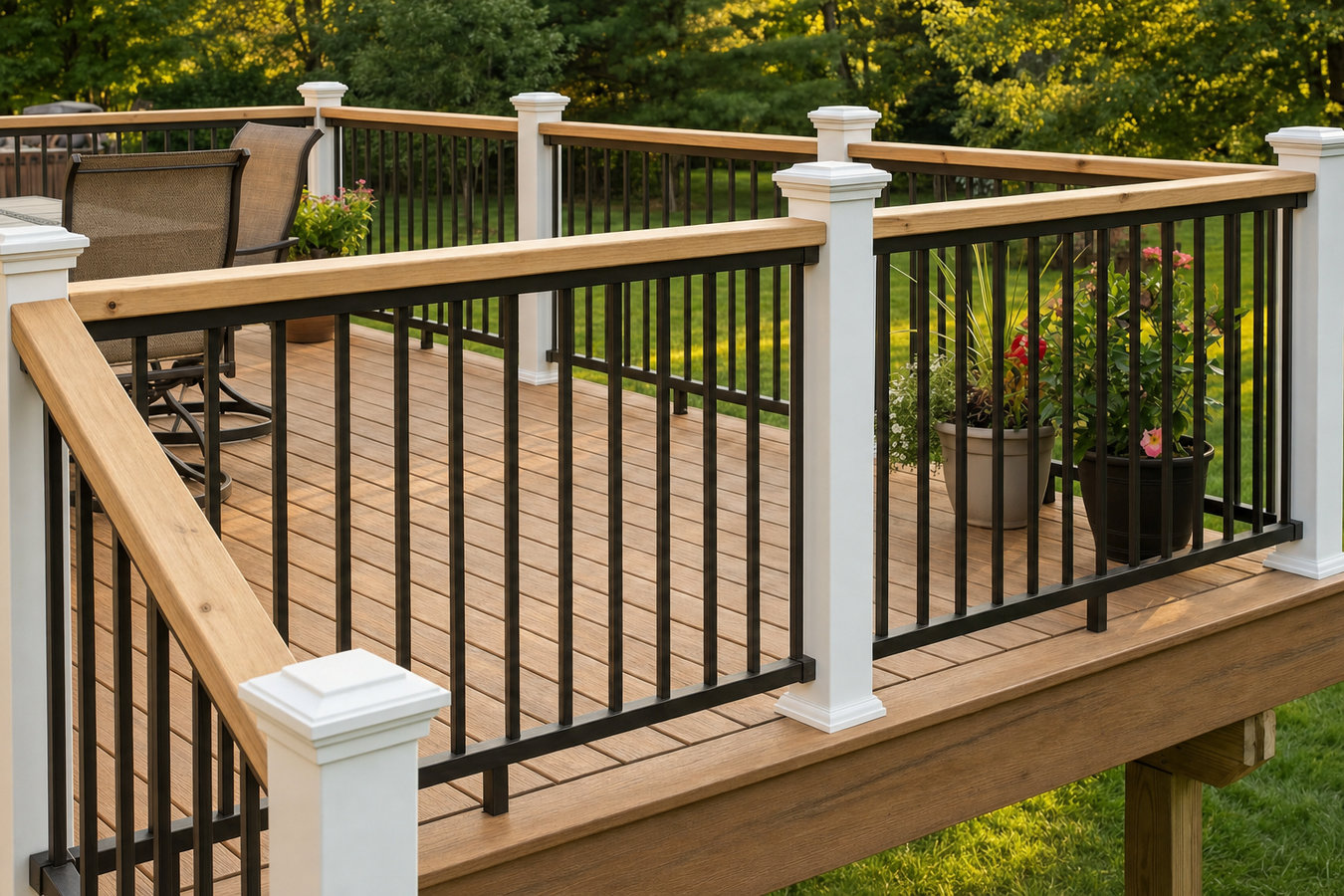 Deck railing installation in Gainesville, FL
